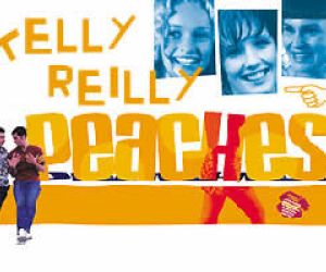 Poster for Peaches, a film from 2001, with a photo of Kelly Reilly in it.